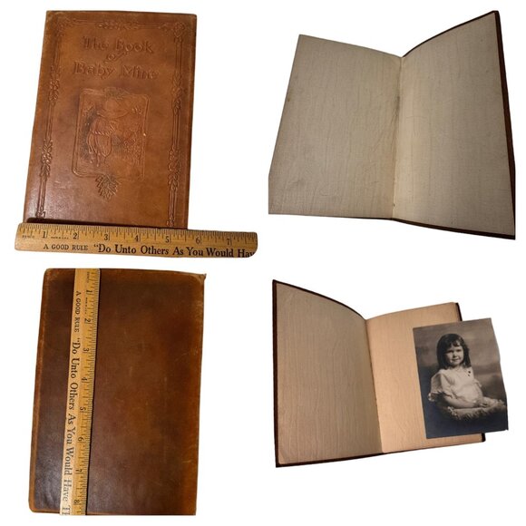 The Book Baby Mine Melecena Burns Denny 1915  Leather Binding Minnesota MN Photo - Picture 5 of 16